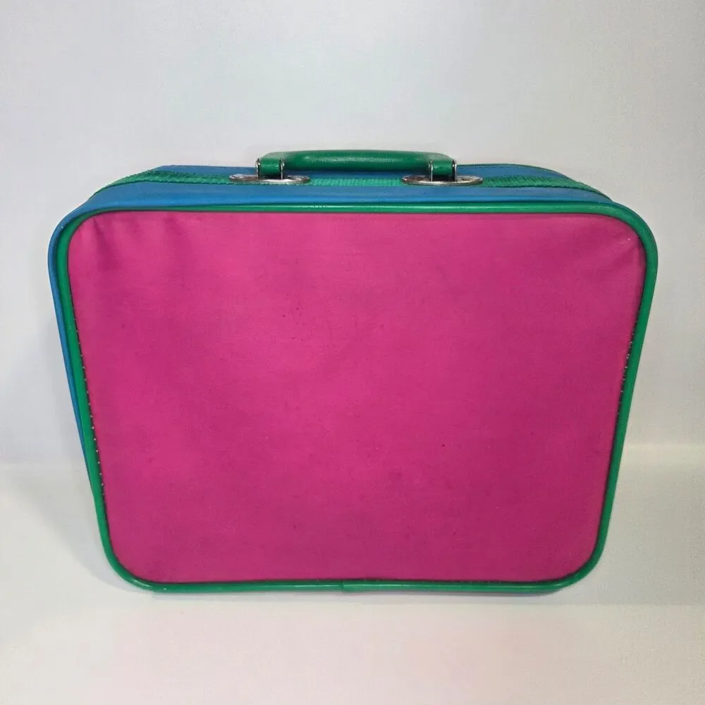 Vintage Barney And Baby Bop Travel Bag 1993 Suitcase Luggage